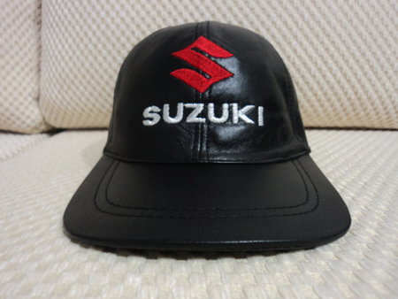 Suzuki Leather Black Baseball Hat Cap [BUY 1 GET 1 FREE]